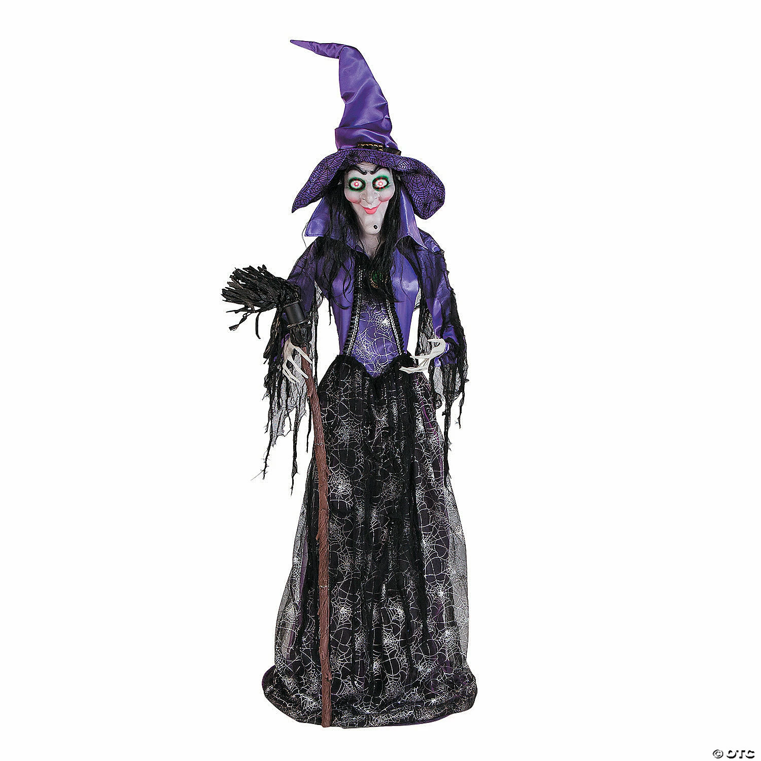 Budget π₯ 3' x 5' Large Spellbound Glam Witch with Light-Up Eyes Standing π Halloween Decoration π 2 Budget π₯ 3' x 5' Large Spellbound Glam Witch with Light-Up Eyes Standing π Halloween Decoration π - Image 2