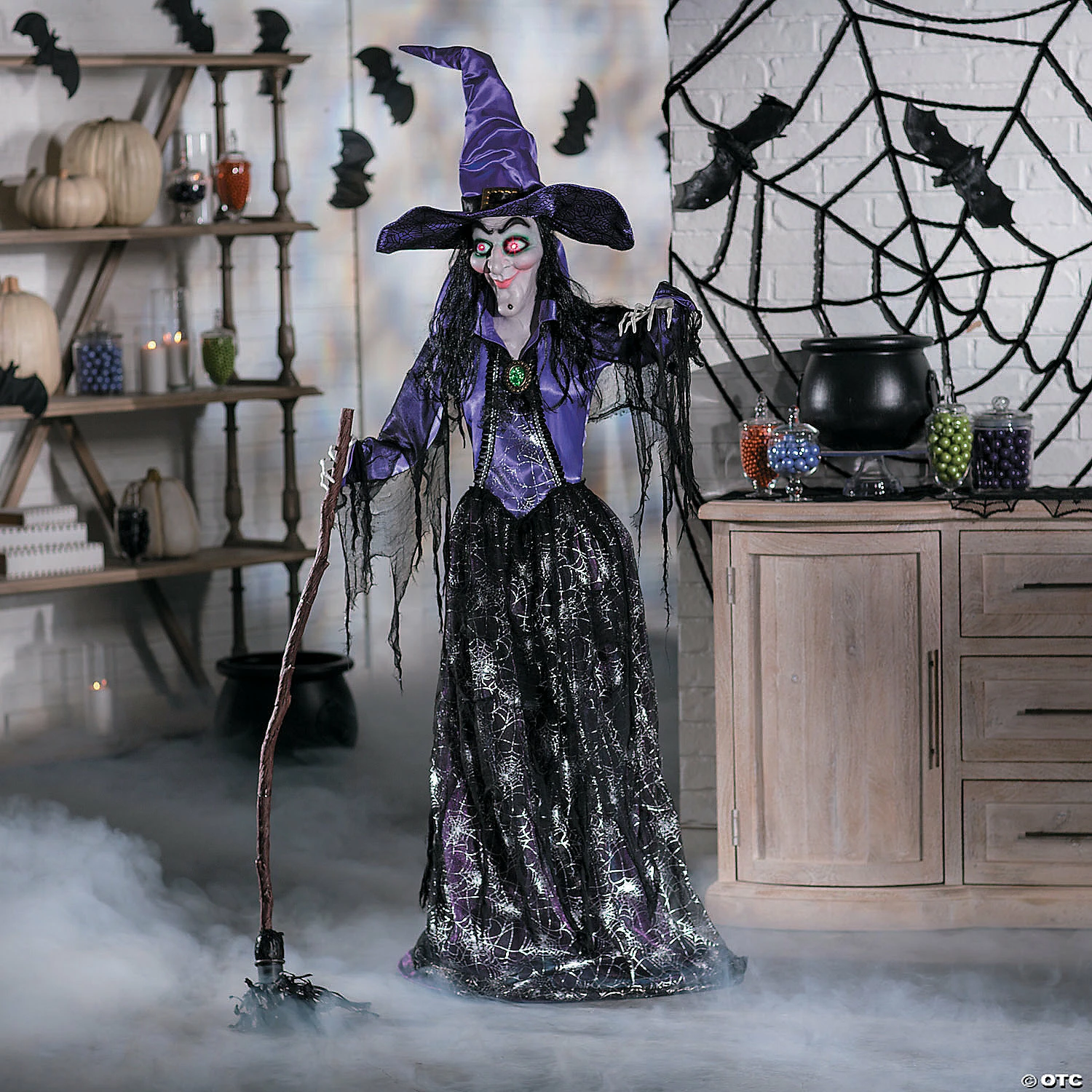 Budget π₯ 3' x 5' Large Spellbound Glam Witch with Light-Up Eyes Standing π Halloween Decoration π 3 Budget π₯ 3' x 5' Large Spellbound Glam Witch with Light-Up Eyes Standing π Halloween Decoration π - Image 3