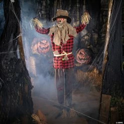 Deals π 5' Animated Standing Zombie Scarecrow π