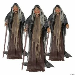 New 🛒 5' Bulk Animated Standing Witches Set - 3 Pc. 👏