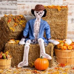 Best deal 🤩 5-Foot Skeleton Plush Scarecrow Outfit Kit - 3 Pc. 🤩