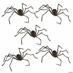 Best Pirce 👍 Bulk Hairy Spiders with LED Eyes - 5 Pc. 💯