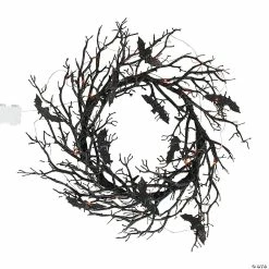 Home Decor Sales -Home Decor Sales light up black bat wreath halloween decoration13804893 a01