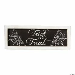 Home Decor Sales -Home Decor Sales trick or treat spider web halloween decoration sign14114076 a01