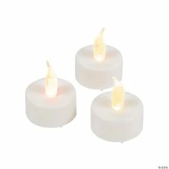 New 🎁 Battery-Operated Tea Light Candles - 12 Pc. 👏 -Home Decor Sales white battery operated tea light candles 12 pc 91 5004 d