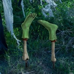Brand new 👍 Zombie Feet Yard Stakes 🧛 Halloween Decorations - 2 Pc. 😍